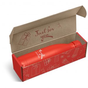 Wahoo Bottle in Bianca Custom Gift Box - Red Only
