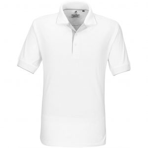 Mens Wentworth Golf Shirt - White Only