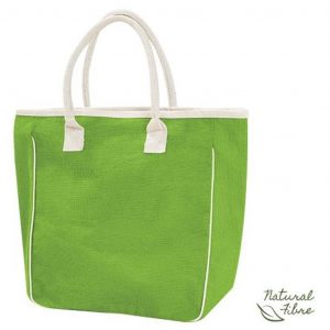 Ecojute Jamaica Natural Fibre Bag - Lime Only