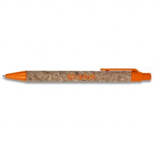 Okiyo Elm Cork Ball Pen - Orange Only