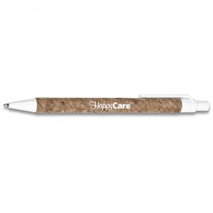 Okiyo Elm Cork Ball Pen - Solid White Only