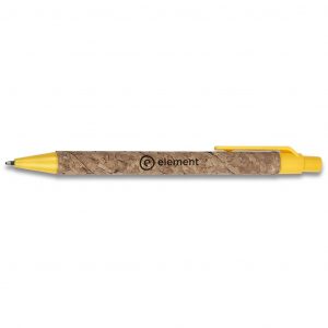 Okiyo Elm Cork Ball Pen - Yellow Only