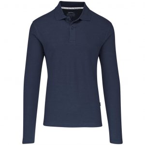 Mens Long Sleeve Zenith Golf Shirt - Navy Only