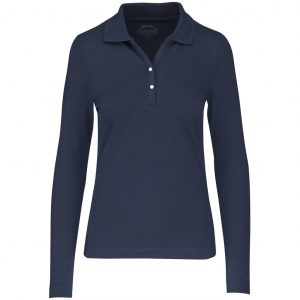 Ladies Long Sleeve Zenith Golf Shirt - Navy Only